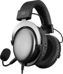 HP DHE-8005N, s�uchawki z mikrofonem, przewodowa, czarna, 2.0, pod�wietlona, 3.5 mm jack + USB