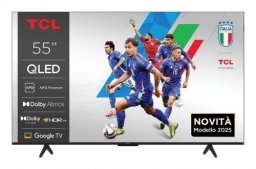TCL P79K 55P79K Telewizor 139,7 cm (55") 4K Ultra HD Smart TV Wi-Fi Metaliczny 430 cd/m²