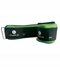 Lycra weighted cuffs SVELTUS VELTUS 0942 2x1kg black/green