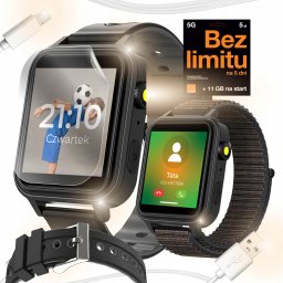 Smartwatch WonderWatch SMARTWATCH ZEGAREK TELEFON DLA DZIECI ROZMOWY MUZYKA GRY LATARKA KROKOMIERZ