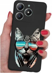 Etui do Realme C61 | C63 WZORY |SILIKONOWE MATT CASE + SZKŁO 9H