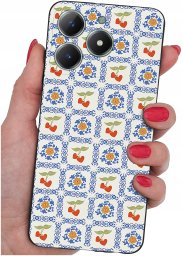 Etui do Realme C61 | C63 WZORY |SILIKONOWE MATT CASE + SZKŁO 9H