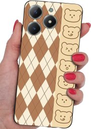 Etui do Realme C61 | C63 WZORY |SILIKONOWE MATT CASE + SZKŁO 9H