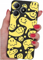 Etui do Realme C61 | C63 WZORY |SILIKONOWE MATT CASE + SZKŁO 9H