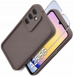 Etui do Samsung A25 5G silikonowe MATOWE + Szkło ochronne na ekran 9H