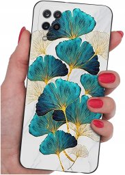 Etui do Samsung Galaxy A12|M12 WZORY |SILIKONOWE MATT CASE + SZKŁO 9H