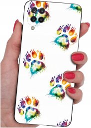 Etui do Samsung Galaxy A12|M12 WZORY |SILIKONOWE MATT CASE + SZKŁO 9H