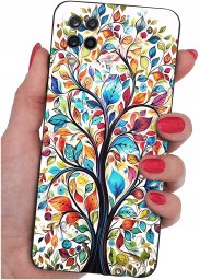 Etui do Samsung Galaxy A12|M12 WZORY |SILIKONOWE MATT CASE + SZKŁO 9H