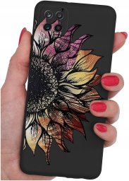 Etui do Samsung Galaxy A12|M12 WZORY |SILIKONOWE MATT CASE + SZKŁO 9H