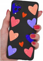 Etui do Samsung Galaxy A12|M12 WZORY |SILIKONOWE MATT CASE + SZKŁO 9H