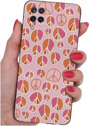 Etui do Samsung Galaxy A12|M12 WZORY |SILIKONOWE MATT CASE + SZKŁO 9H