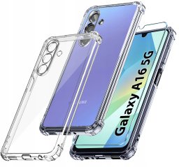 Etui do Samsung Galaxy A16 5G ANTI-SHOCK CLEAR CASE + Szkło OCHRONNE 9H