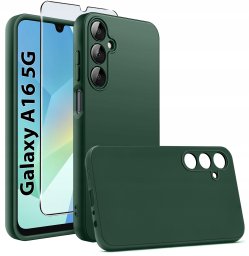 Etui do Samsung Galaxy A16 5G CASE SOFT MATT PLECKI MATOWE + SZKŁO 9H