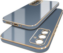 Etui do Samsung Galaxy A35 | A35 5G GOLDEDGE CASE GLAMOUR PLECKI + Szkło 9H