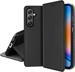 krainaGSM ETUI SKÓRZANE do Samsung Galaxy A16 5G MAGNETYCZNE BOOK CASE TOKRA SZKŁO 9H