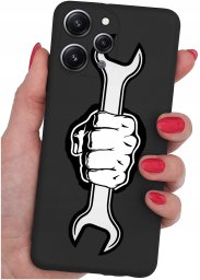 krainaGSM Etui do Xiaomi Redmi 12 4G WZORY |SILIKONOWE MATT CASE + SZKŁO 9H