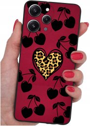 krainaGSM Etui do Xiaomi Redmi 12 4G WZORY |SILIKONOWE MATT CASE + SZKŁO 9H