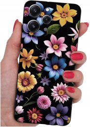 krainaGSM Etui do Xiaomi Redmi 12 4G WZORY |SILIKONOWE MATT CASE + SZKŁO 9H