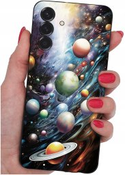 krainaGSM ETUI do Samsung A36 5G | wzory | SILIKONOWE MATT CASE + SZKŁO 9H