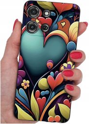 krainaGSM Etui do Motorola G75 5G | WZORY | SILIKONOWE MATT SZKŁO 9H