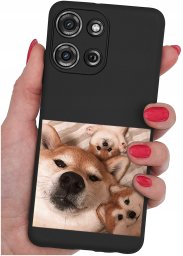 krainaGSM Etui do Motorola G75 5G | WZORY | SILIKONOWE MATT SZKŁO 9H