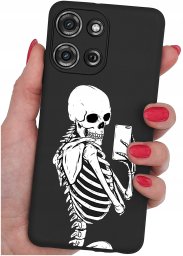 krainaGSM Etui do Motorola G75 5G | WZORY | SILIKONOWE MATT SZKŁO 9H