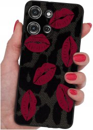 krainaGSM Etui do Motorola G75 5G | WZORY | SILIKONOWE MATT SZKŁO 9H