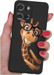 krainaGSM Etui do Motorola G75 5G | WZORY | SILIKONOWE MATT SZKŁO 9H
