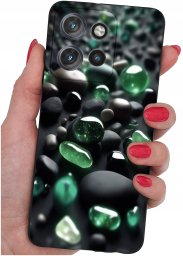 krainaGSM Etui do Motorola Moto EDGE 50 Neo wzory | SILIKONOWE MATT CASE + SZKŁO 9H