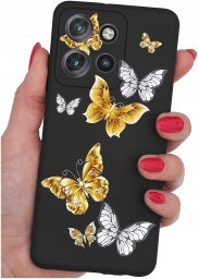Etui do Motorola Moto EDGE 50 Neo WZORY |SILIKONOWE MATT CASE + SZKŁO 9H