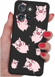 Etui do Motorola Moto EDGE 50 Neo WZORY |SILIKONOWE MATT CASE + SZKŁO 9H