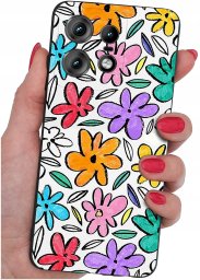 krainaGSM Etui do Motorola Moto EDGE 50 Pro WZORY |SILIKONOWE MATT CASE