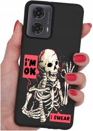 krainaGSM Etui do Motorola Moto G24 |G24 POWER |G04 |E14 WZORY |SILIKONOWE MATT SZKŁO