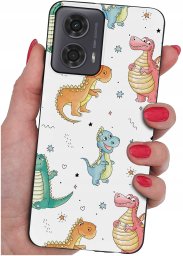 krainaGSM Etui do Motorola Moto G24 |G24 POWER |G04 |E14 WZORY |SILIKONOWE MATT SZKŁO