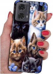 krainaGSM Etui do Motorola Moto G24 |G24 POWER |G04 |E14 WZORY |SILIKONOWE MATT SZKŁO