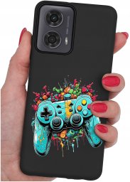 krainaGSM Etui do Motorola Moto G24 |G24 POWER |G04 |E14 WZORY |SILIKONOWE MATT SZKŁO