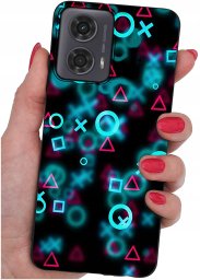 krainaGSM Etui do Motorola Moto G24 |G24 POWER |G04 |E14 WZORY |SILIKONOWE MATT szkło