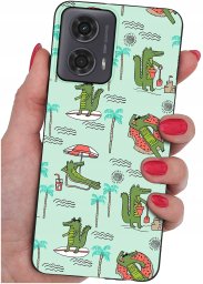 krainaGSM Etui do Motorola Moto G24 |G24 POWER |G04 |E14 WZORY |SILIKONOWE MATT SZKŁO