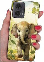krainaGSM Etui do Motorola Moto G24 |G24 POWER |G04 |E14 WZORY |SILIKONOWE MATT SZKŁO