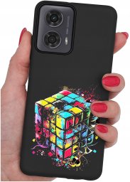krainaGSM Etui do Motorola Moto G24 |G24 POWER |G04 |E14 WZORY |SILIKONOWE MATT szkło