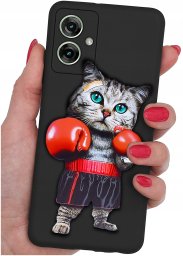 krainaGSM Etui do Motorola Moto G55 5G WZORY |SILIKONOWE MATT CASE + SZKŁO 9H