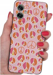 krainaGSM Etui do Motorola Moto G55 5G WZORY |SILIKONOWE MATT CASE + SZKŁO 9H
