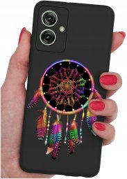 krainaGSM Etui do Motorola Moto G55 5G wzory | SILIKONOWE MATT CASE + SZKŁO 9H