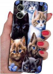 krainaGSM Etui do Motorola Moto G55 5G WZORY |SILIKONOWE MATT CASE + SZKŁO 9H