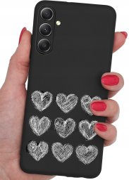 krainaGSM ETUI do Samsung Galaxy A35 | A35 5G CASE WZORY SOFT MATT PLECKI + SZKŁO 9H