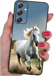 ETUI do Samsung Galaxy M23 5G WZORY |SILIKONOWE MATT CASE + SZKŁO 9H