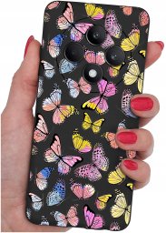 krainaGSM Etui do Oppo Reno 12 F 5G | 12 FS 5G WZORY |SILIKONOWE MATT CASE + SZKŁO 9H