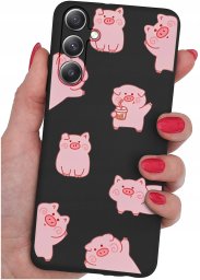krainaGSM ETUI do Samsung Galaxy S25 WZORY | SILIKONOWE MATT CASE + SZKŁO 9H