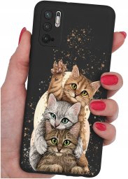 ETUI do Xiaomi Redmi Note 10 5G | WZORY | SILIKONOWE MATT CASE + SZKŁO 9H