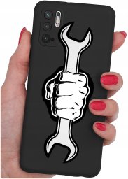 ETUI do Xiaomi Redmi Note 10 5G | WZORY | SILIKONOWE MATT CASE + SZKŁO 9H